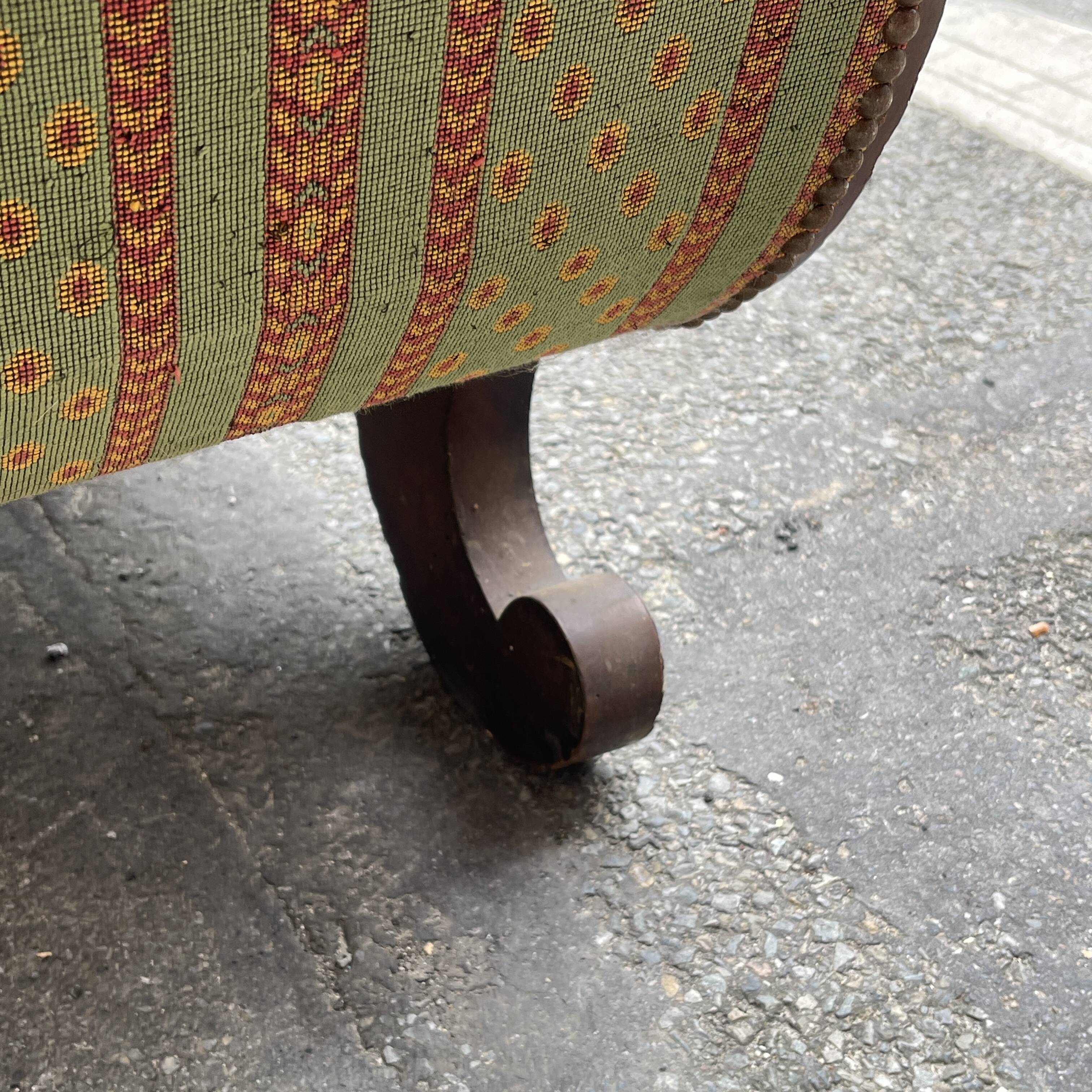 Antique Charles X style 'Gondola' type sofa to be restored, 19th century