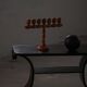 Side table / Low table in Danish Art Deco wood with shelf, 1930s-40s
