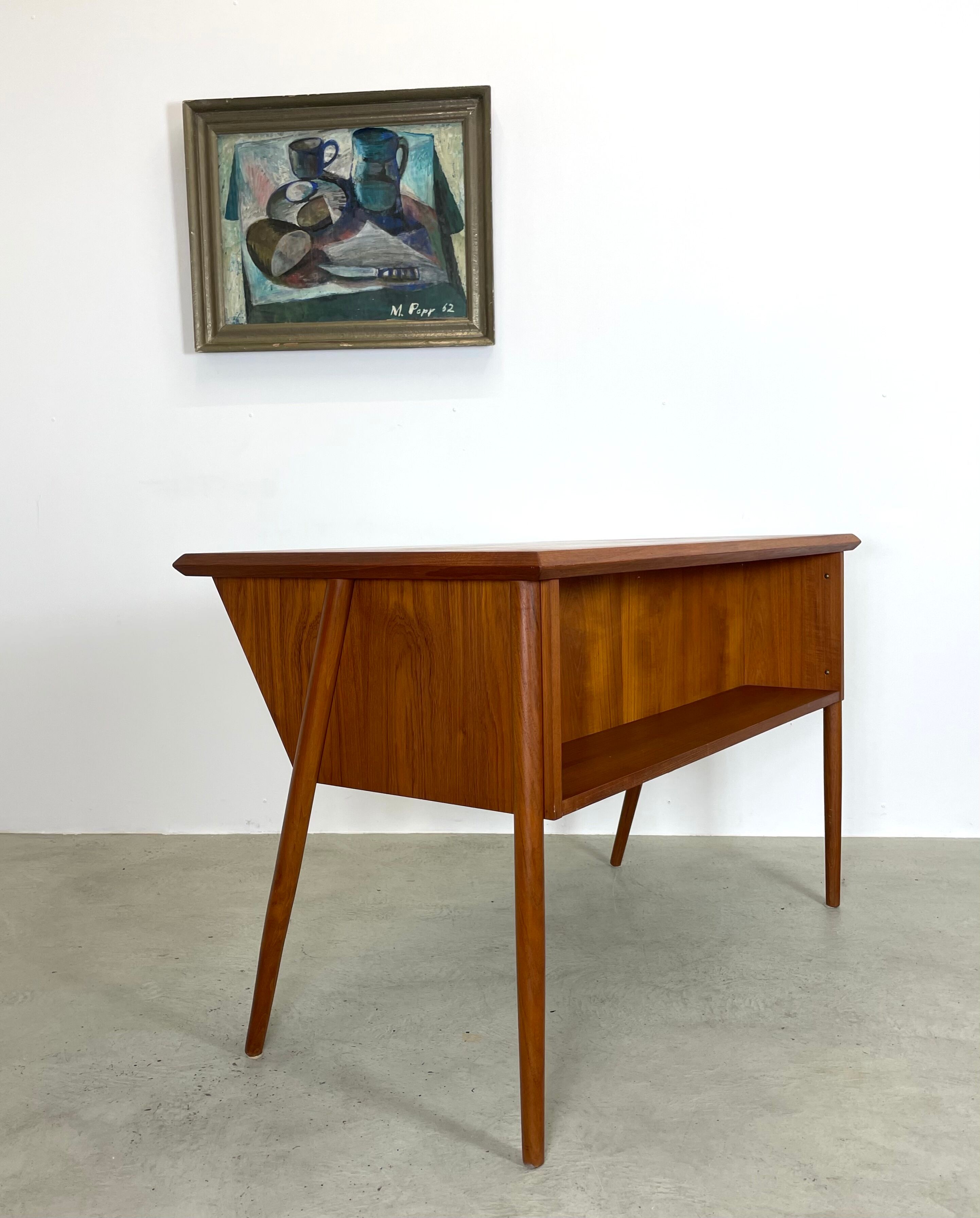MidCentury Teak Desk by Tibergard, Denmark 1960