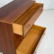 Commode années 60 en bois et laiton