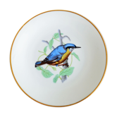 porcelain plate of Limoges Rouard bird motif