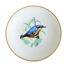 Assiette porcelaine de Limoges Rouard motif oiseau