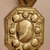 Pair of Large Early-Century Sweden Brass Sconces