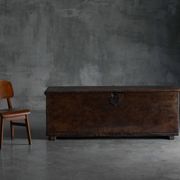 Antique wooden storage chest, France, late 18th century