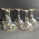 5 Coupes à champagne putoisé or – Legras service Pierrefonds XIXème