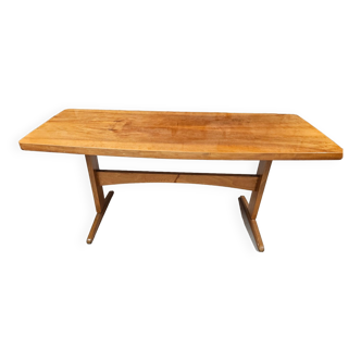 Table basse bois vintage 1970"