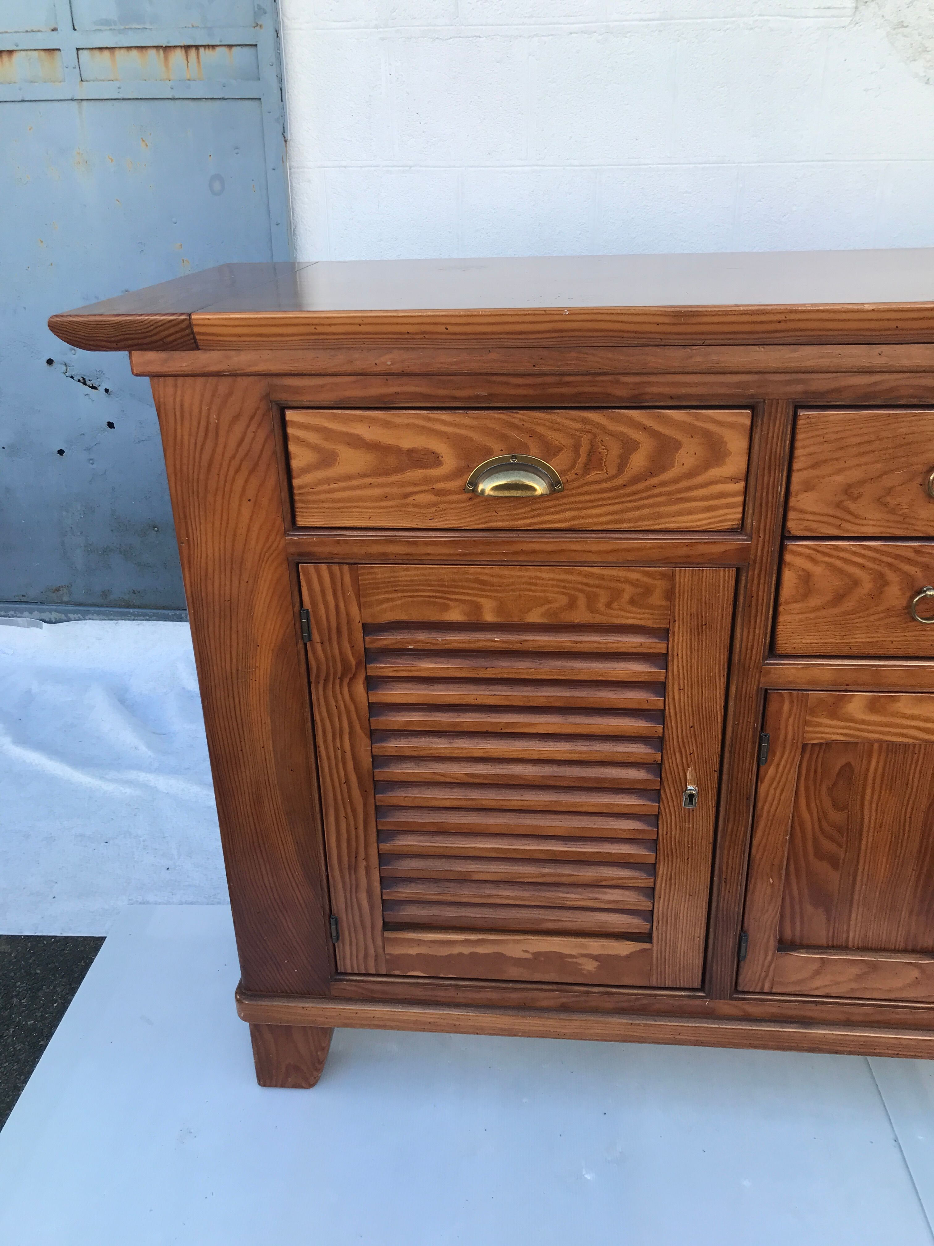 Sideboard louvers and drawers
