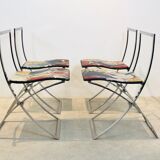 One off Hand painted set of four ‘Luisa’ Dining Chairs by Marcello Cuneo
