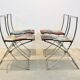 One off Hand painted set of four ‘Luisa’ Dining Chairs by Marcello Cuneo