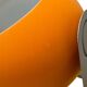 Paire de lampes Space Age eyeball orange par Massive Belgique
