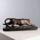 Sculpture en bronze « Tigre en embuscade » de Rembrandt Bugatti, XXe siècle