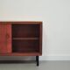 Cabinet en teck vintage avec portes coulissantes