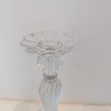 Bohemian crystal torch candle holders