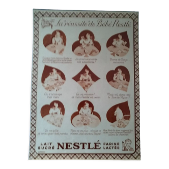 A double-sided nestlé advertisement with hot lamination 80 cute from period review