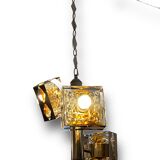 Murano glass pendant lamp by Toni Zuccheri Mazzega Edition 70s