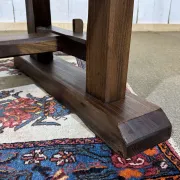 Table style monastère en orme, années 1970