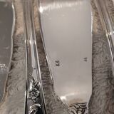 12 fish cutlery sets 24p silver-plated metal rocaille style Marly