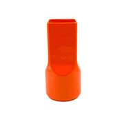 Studio Opi, vase en céramique orange de l'ère spatiale, Gabbianelli Italie ca. 1960