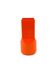 Studio Opi, space age orange ceramic vase, Gabbianelli Italy ca. 1960