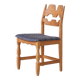 Henning Kjaernulf razor mid-century danish oak dining chairs