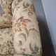 1930s Art Deco Czech Floral Upholstered Wingback Armchair