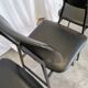 Lot de 4 chaises d'école vintage / Cuir noir / STOL Kamnik années 80 Yougoslavie