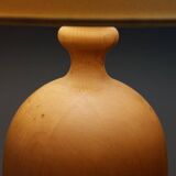 Rare vintage wooden table lamp by Dyrlund Denmark.