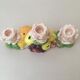 3-burner slurry candle signed Francesco Guarino, fruit motifs