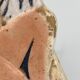 Women's cast iron subject 1930 art deco signature to identify polychrome