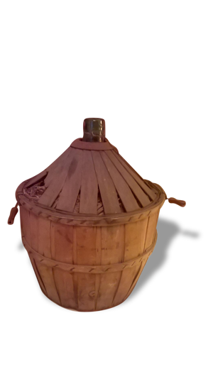 Dame Jeanne verre avec protection
