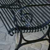 Arras 4-seater bench - Black