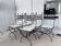 Lot de 6 chaises en fer forgé