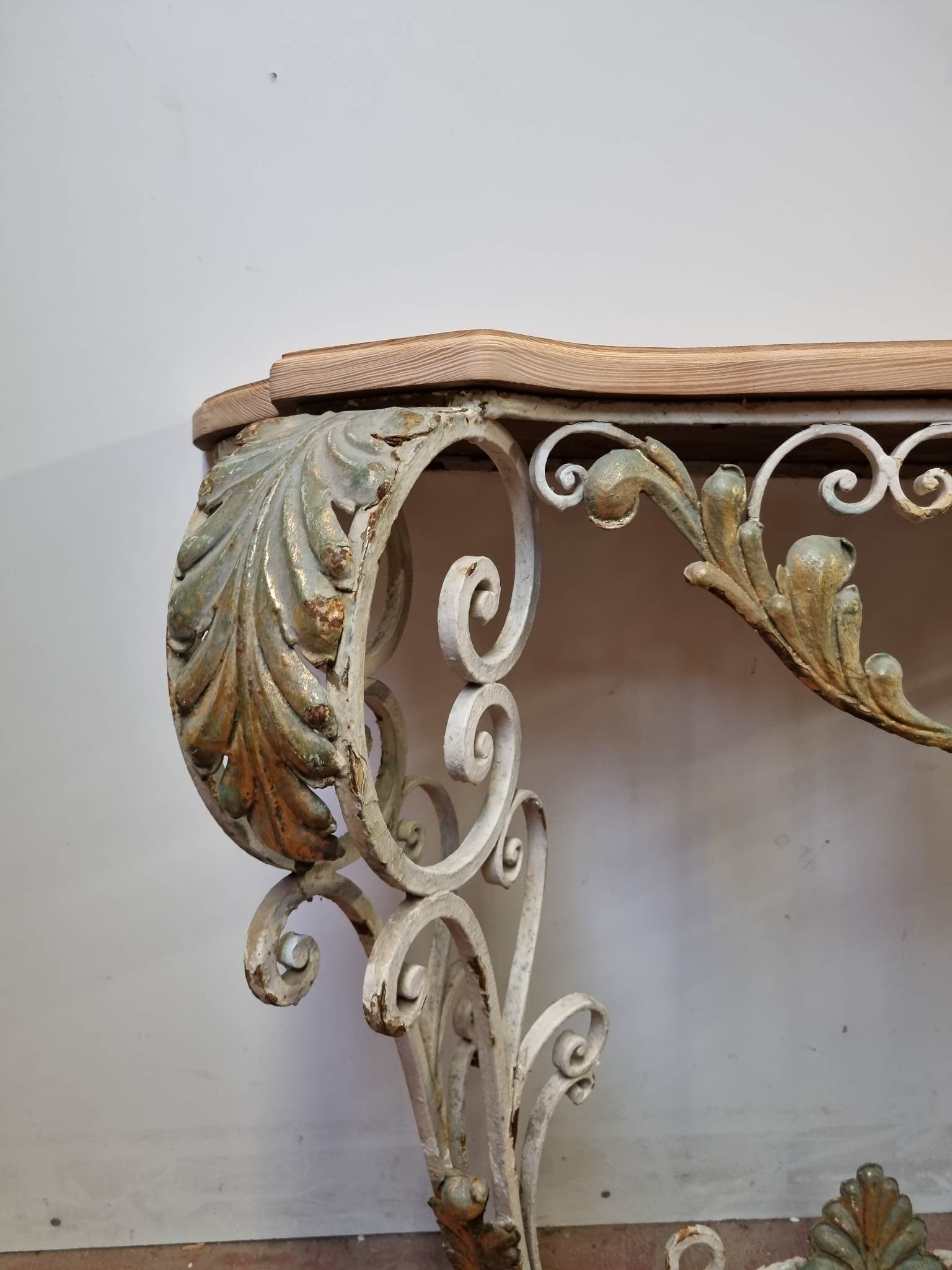 Wrought iron console