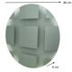 Postmodern round green-gray wall mirror "Andromeda" by Nanda Vigo, Italy 1976