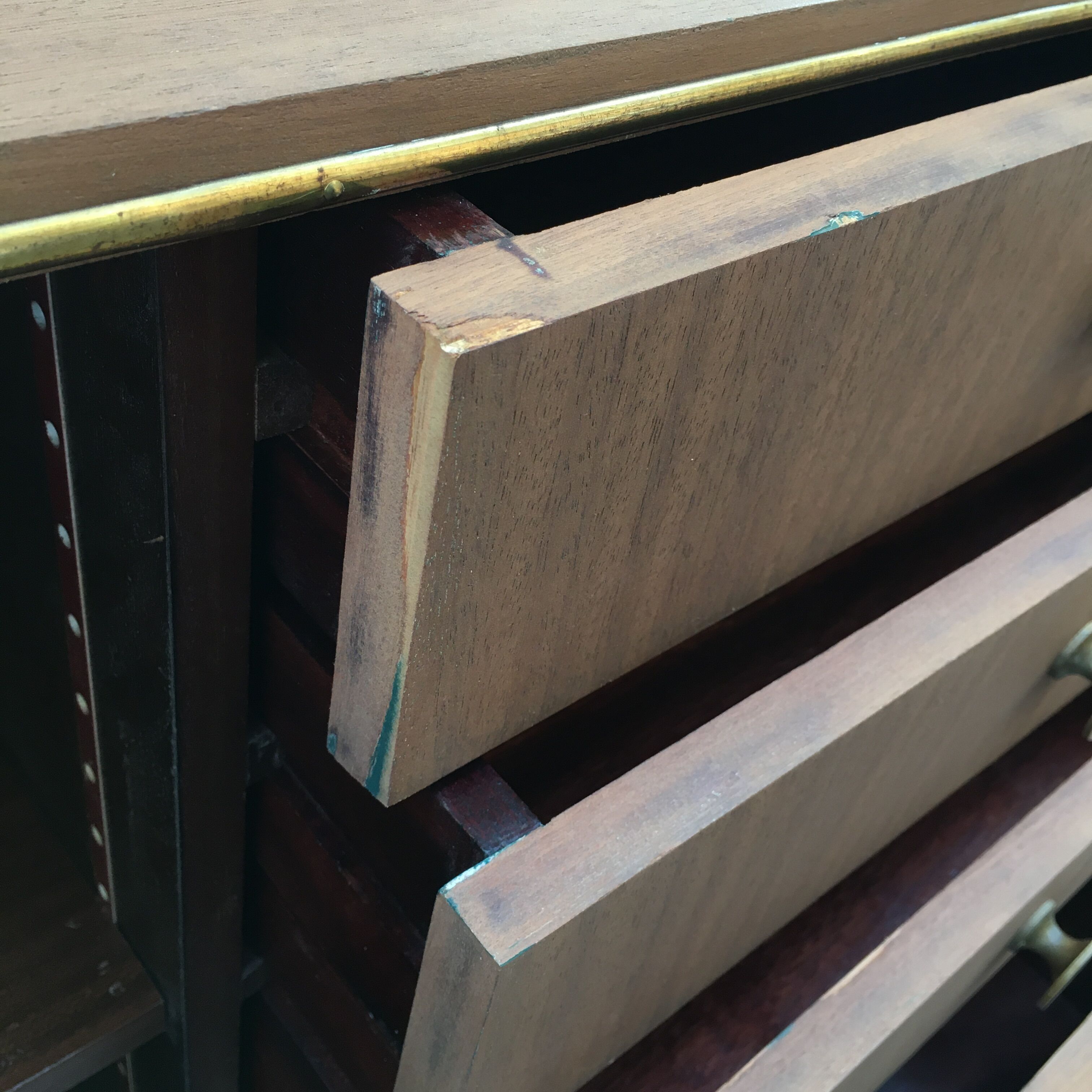 Scandinavian style teak chest of drawers