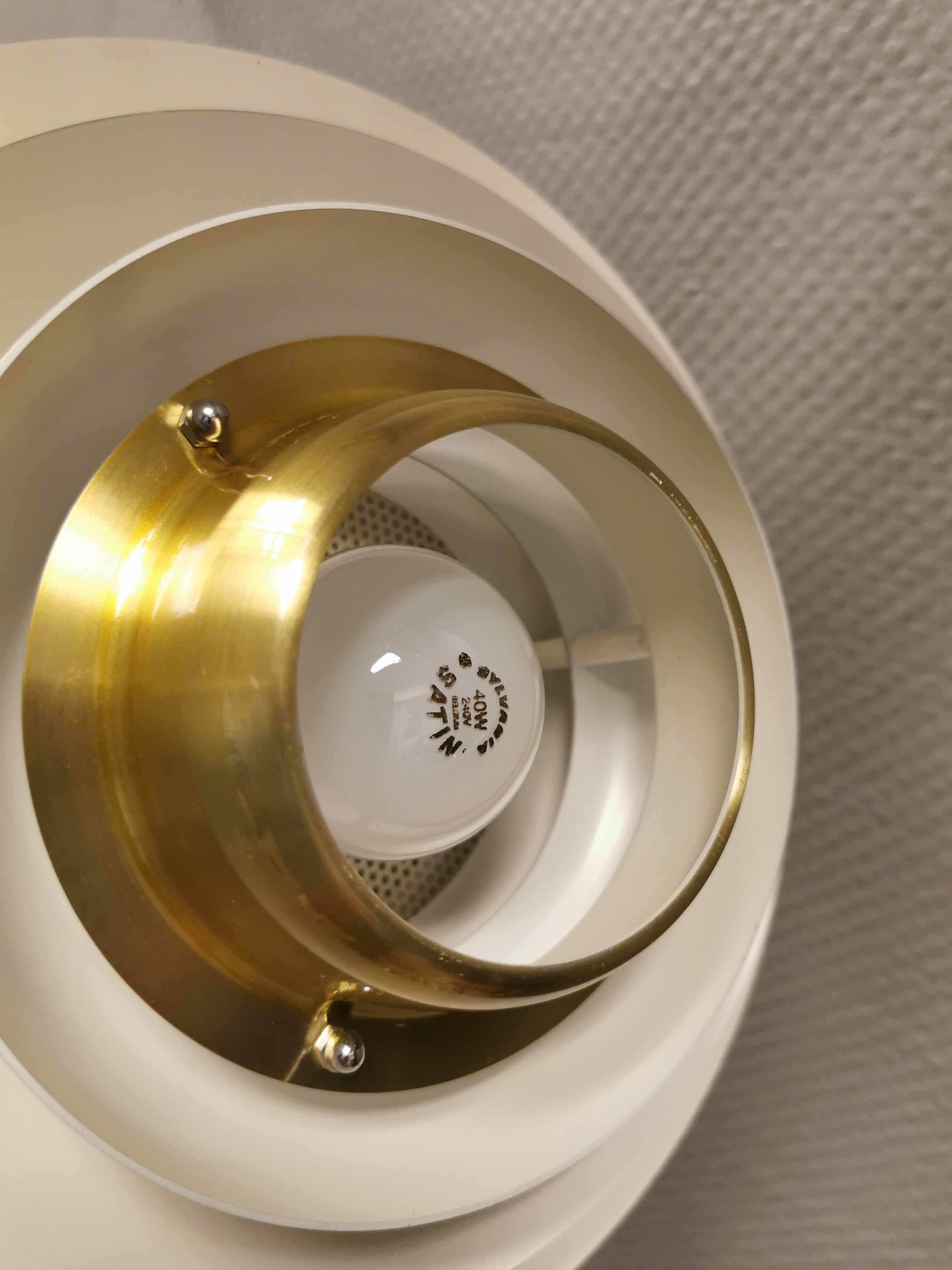 Danish designed ceiling lamp, produced by Jeka (closed in the early 1990s) model Alexia.