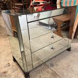 Art deco mirrored chest of drawers