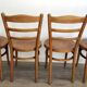 Lot de 4 chaises bistrot Baumann – modèle “Le Marais” – bois clair