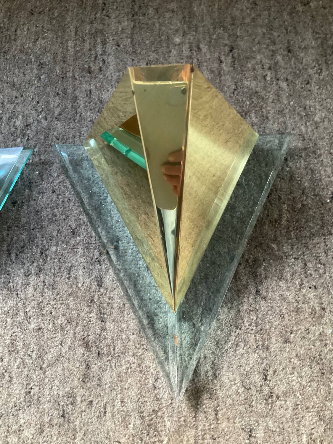 Pair of Hollywood Regency style wall lights