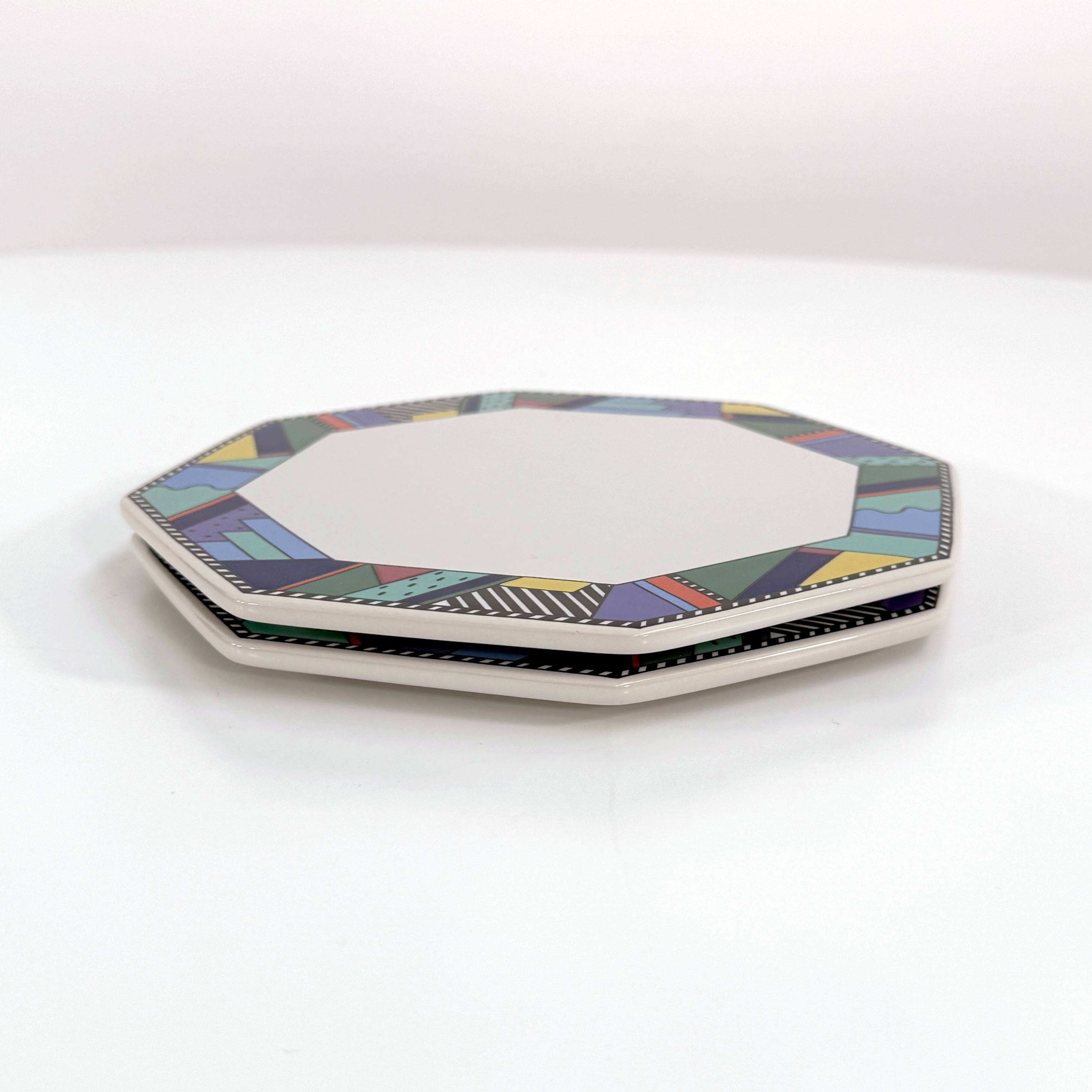 Pair of Scenario Metropol plates by Barbara Brenner for Rosenthal, 1990