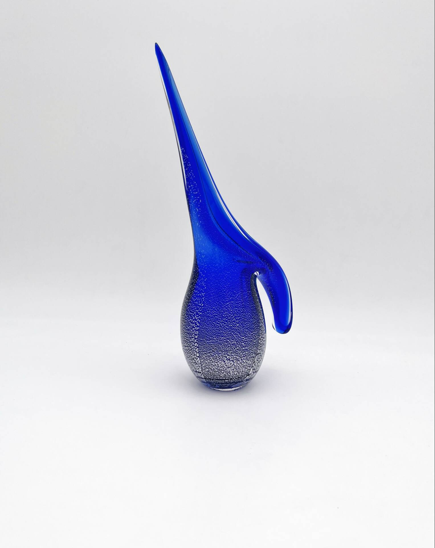 Pichet Colibri Signed Allan Scharff Holmegaard Blue Leaf Silver 27cm