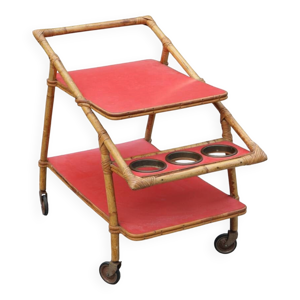 desserte en rotin et