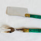 Laguiole couteau et fourchette en acier et laiton