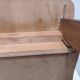 Table de chevet croisillons bois vintage