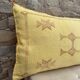 Coussin marocain en soie de cactus, coussin en soie Sabra, coussin