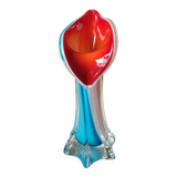 Arum Flower/Jack in the Pulpit Vase. Made of Murano blown glass. Height 20 cm