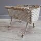 Wrought iron planter with pot cover perforated sheet metal