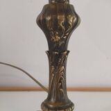 Art nouveau lamp signed Paris Stars 1950 and glass paste