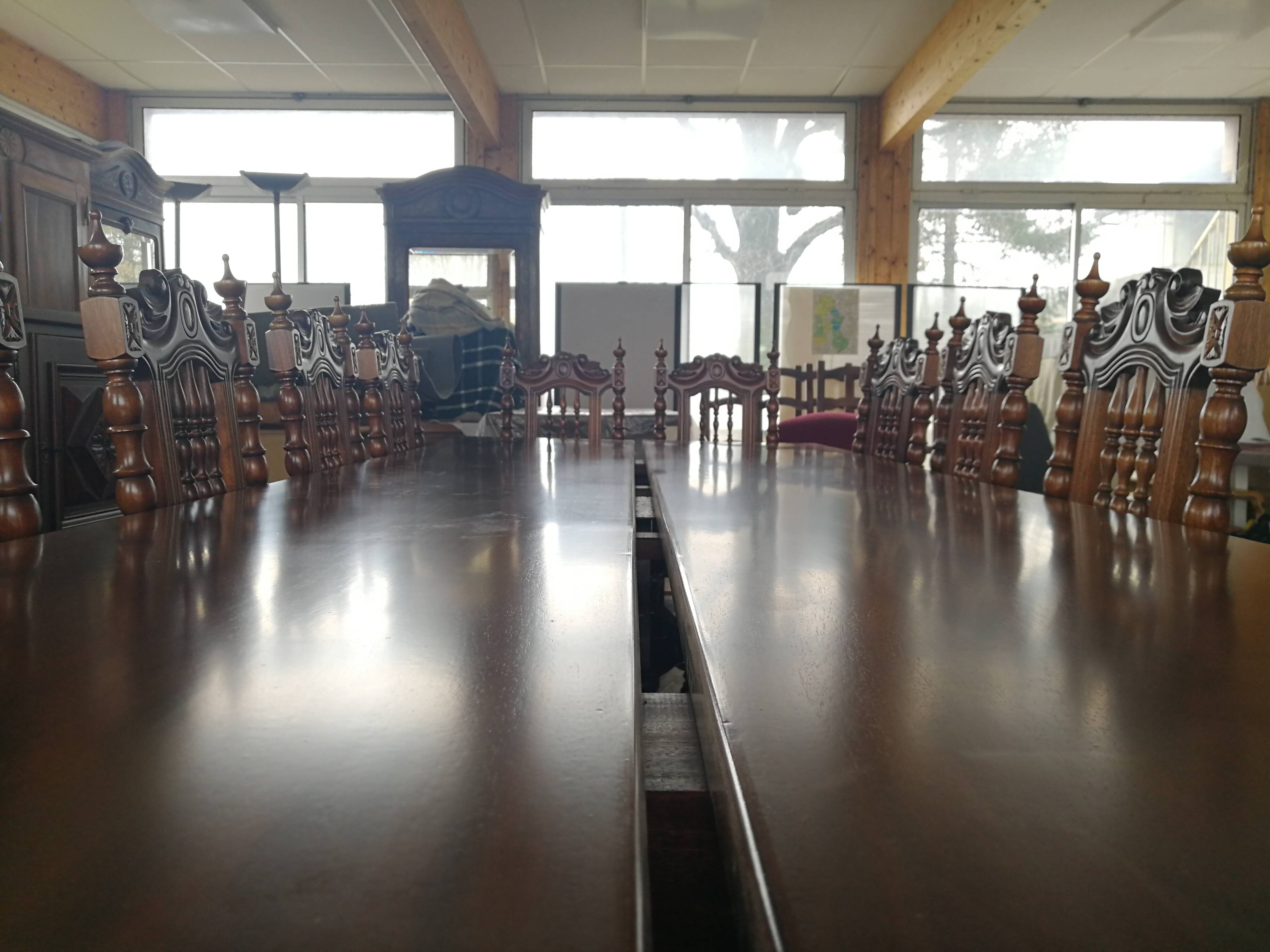 Set of 12 reception chairs