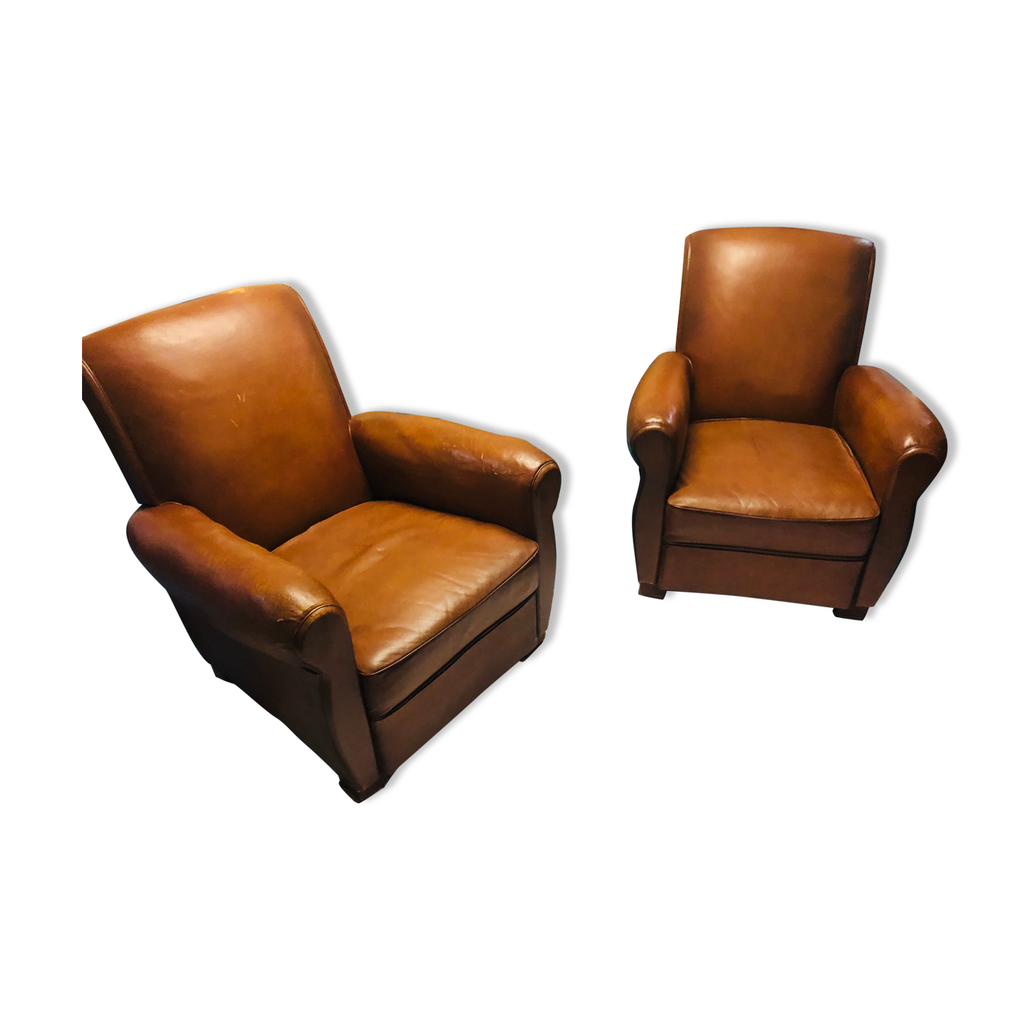 Lot of 2 club chairs "Le Parisien"